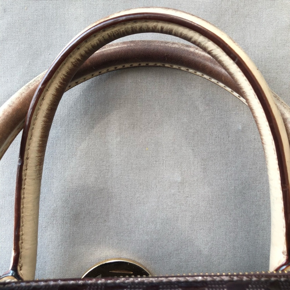 Michael Kors Large Satchel Monogram Coffee (It Co… - image 8